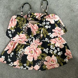 KONA SOL FLORAL TANKINI TOP